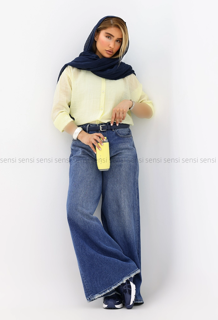 شومیز شیشه ای بلند کد1005854